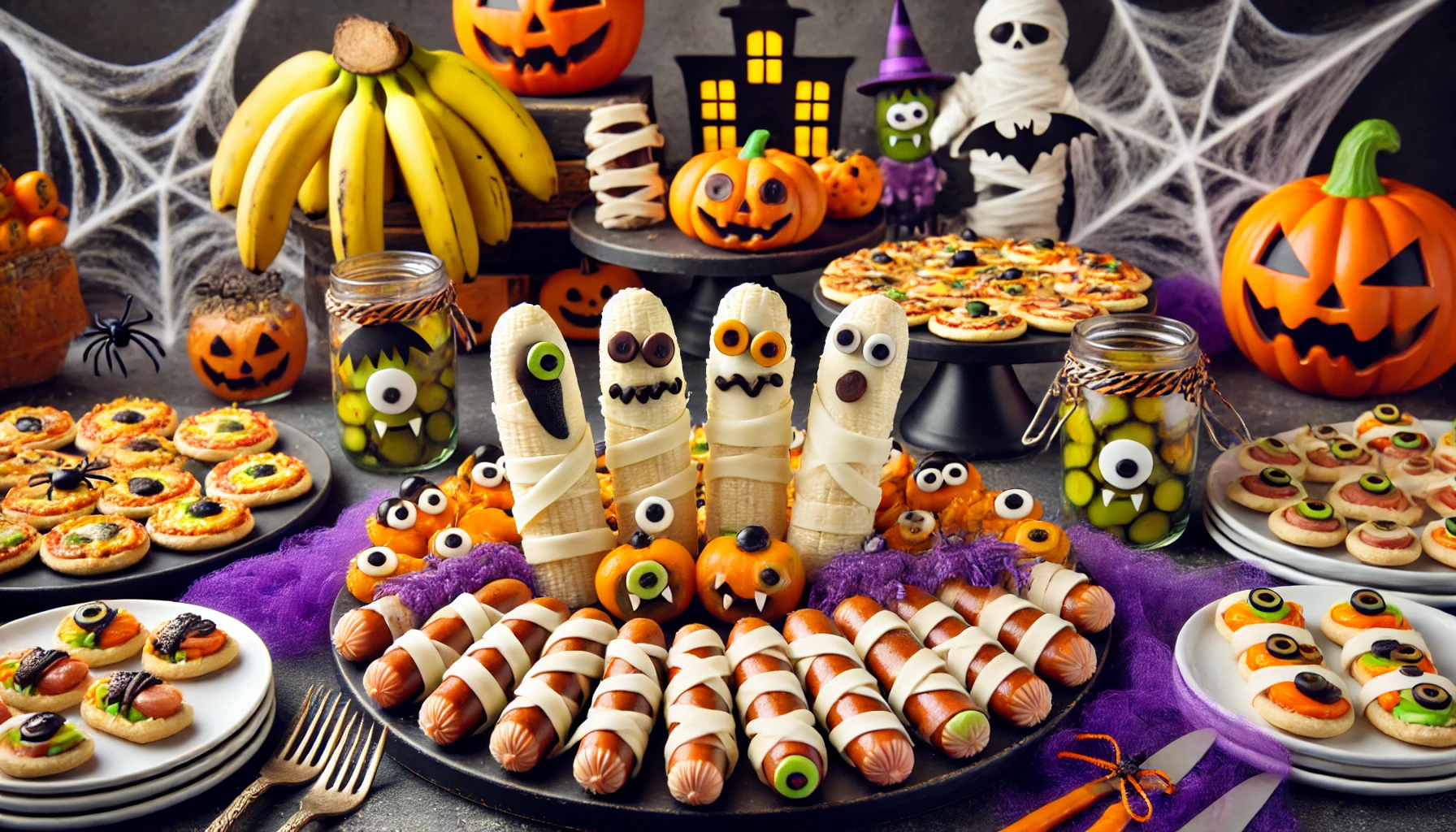 Essen zum Halloween-Kindergeburtstag