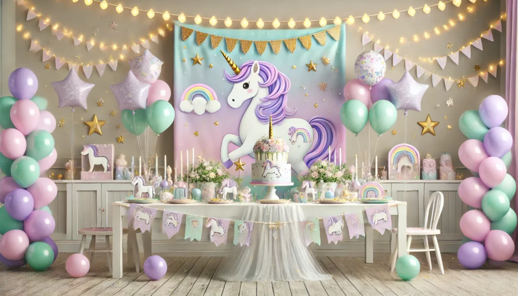 Einhorn-Kindergeburtstag