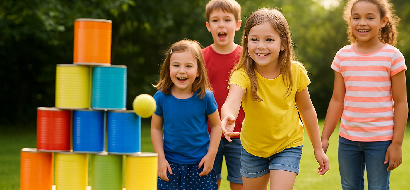 dosenwerfen fuer den kindergeburtstag