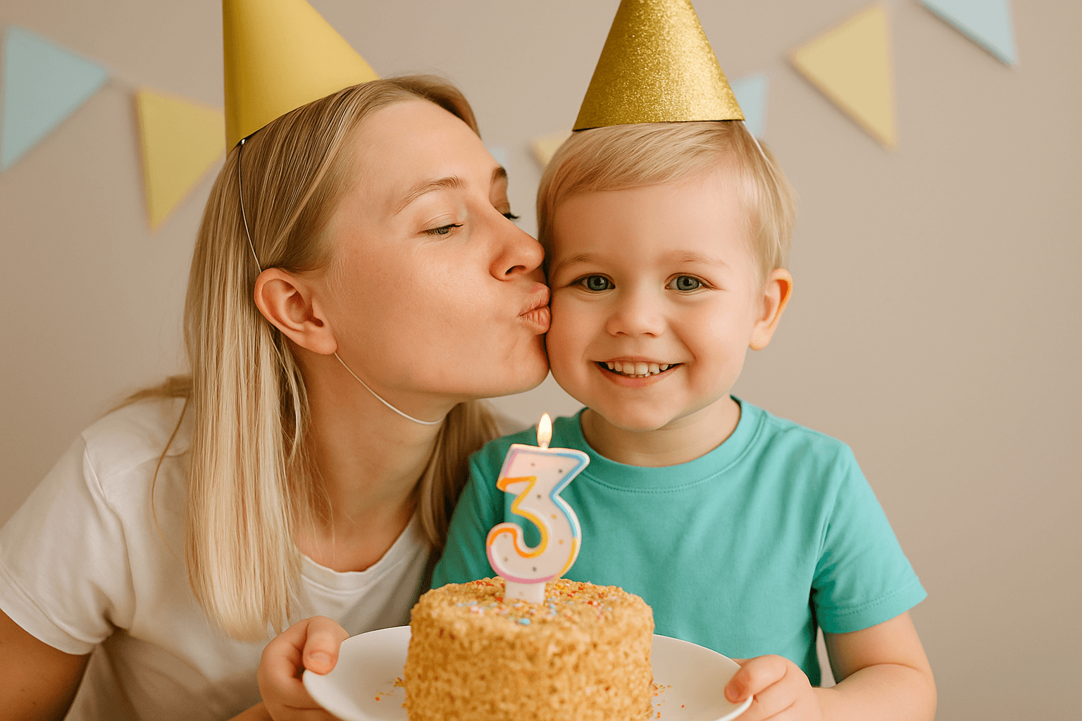 Glückwünsche zum 3. Geburtstag